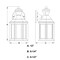 Vaxcel Auburn Aluminum 6.25-in. W 1 Light White Motion Sensor Dusk/Dawn Outdoor Wall Lantern Clear Glass T0730 - alternate 4